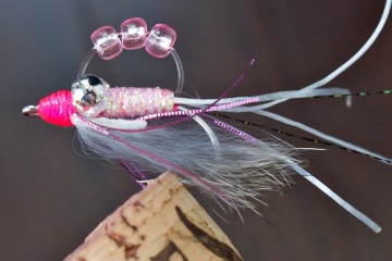 Seed Bead Shrimp: Pink