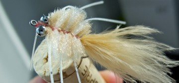 Marabou Merkin Crab: Pink & Cream