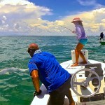 Heidi Nute Landing a Tarpon
